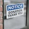 Signmission Donation Thank You, 5 in W x Rectangle, Vinyl Decal OS-2PACK-NS-D-35-L-11458 - alternate 2